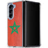 Morocco Flag Distressed Galaxy Z Fold5 5G Clear Case